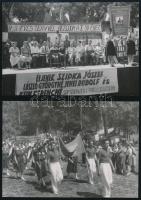 1947 Vegyipari dolgozók szakszervezeti gyűlése, 2 db fotó, 11×16 cm