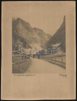 1931 Grindelwald gleccser, jelzett fotó, 20×19 cm