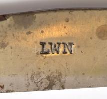 Ezüst (Ag.) nyelű kés készlet (6db), jelzett, LWN pengékkel,  h:26 cm (6×), bruttó:440 g