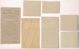 6db-os vegyes magyar élelmiszerjegy tétel, közte kenyérjegy, finomlisztjegy T:II,III