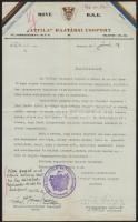 1931 Bp., MOVE BSE Attila Bajtársi Csoport fejléces levélpapírjára levél
