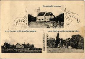 Szárazpatak, Szuha, Suchá nad Parnou (Nagyszombat); templom, Szent Orsolya rendü apácák nyaralója / church, nunnerys holiday villa. Art Nouveau (EK)