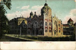 1912 Temesvár, Timisoara; Gyárváros, izraelita templom, zsinagóga / Fabrica, synagogue