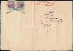 1939 Lengyel okmány 34 db okmánybélyeggel