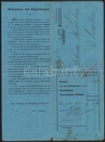 1843 DDSG gyorsáru fuvarlevél