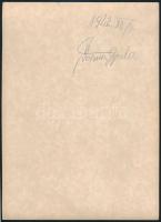 1942 Július Torma (Torma Gyula, 1922-1991) magyar származású csehszlovák ökölvívó, fotó, hátulján fe...