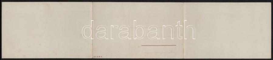 Lovran, Lovrana, Laurana; Hotel Königsvilla, restaurant. 3-tiled folding panoramacard