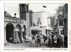 Budapest XIV. Városliget, az 1929-es Budapesti Nemzetközi Vásár (BNV), külterület. Foto Balogh (EK)