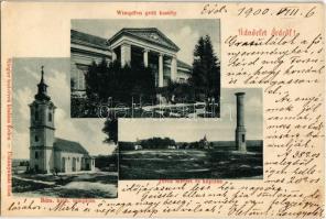 1900 Érd, Római katolikus templom, Török mecset és kápolna, Wimpffen grófi kastély. Stiegler testvérek kiadása