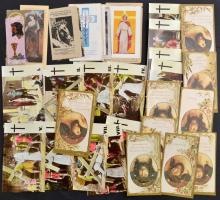 cca 1920-1980 51 db szentkép, vallásos képeslap