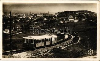 1942 Budapest XII. Látkép a budai hegyekről, fogaskerekű vasút