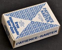 Két pakli römi kártya (patience karten), eredeti karton dobozában