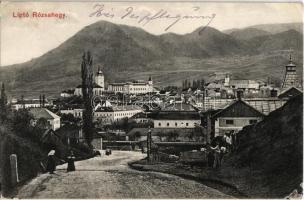 1915 Rózsahegy, Ruzomberok (Liptó); látkép templommal. Kiadja Feitzinger Ede No. 802. / general view with church (EK)