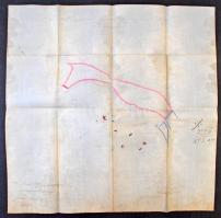 1894 Az I. ker. Svábhegyi 7165/3. hr. sz. telek vízzel való ellátásának helyszínrajza, kézzel rajzol...