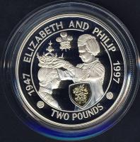 Alderney 1997. 2Ł Ag "Aranylakodalom" T:PP