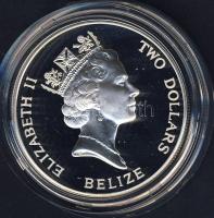 Belize 1993. 2$ Ag "Erzsébet-40. koronázási évforduló" T:PP Csak 10.000db!