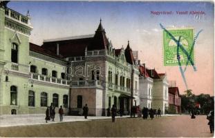 1914 Nagyvárad, Oradea; vasútállomás / railway station. TCV card