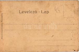 Marosvásárhely, Targu Mures; látkép a Református vártemplommal. Kiadja Vincze és Leopold / general v...