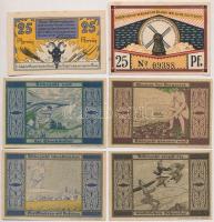 Németország / Weimar Köztársaság / Steinfeld 1920. 25fp + Brocken 1922. 25pf + Greiffenberg 1922. 30...