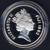 Fiji szigetek 1993. 10$ Ag "Erzsébet-40. koronázási évforduló" T:PP Csak 10.000db!