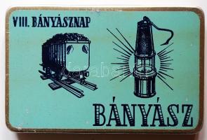 VIII. bányásznap fém szivarosdoboz