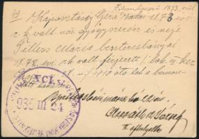 1936 A zólyomlipcsei (Felvidék) születésű Káposztássy Géza és felesége, az óbudai "Arany Oroszl...