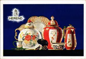 Herendi Porcelángyár reklámlapja, Pezenhoffer Antalnak címzett levél / Herend China Factory (established in 1839) advertising postcard (EK)
