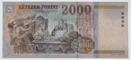 2013. 2000Ft "CC" a tervező, Vagyóczky Károly aláírásával T:I