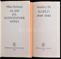 Magyar Ritkaságok 2 kötete: 
Hunfalvy Pál: Napló. 1848-1849. 
Mikes Kelemen: Az idő jól eltöltésén...