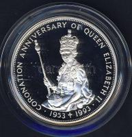 Kelet-Karibi Államok 1993. 10$ Ag "Erzsébet-40. koronázási évforduló" T:PP Csak 10.000db!
