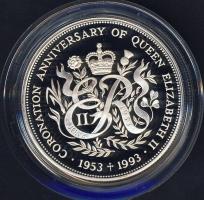 Guernsey 1993. 2Ł Ag "Erzsébet-40. koronázási évforduló" T:PP Csak 10.000db!