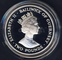 Guernsey 1993. 2Ł Ag "Erzsébet-40. koronázási évforduló" T:PP Csak 10.000db!