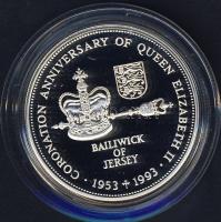 Jersey 1993. 2Ł Ag "Erzsébet-40. koronázási évforduló" T:PP Csak 10.000db!