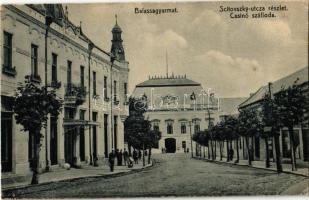 1921 Balassagyarmat, Scitovszky utca, Casino szálloda, Vármegyeháza Nógrád a közügyért felirattal. Kiadja Székely + portó (EK)