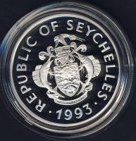 Seychelle szigetek 1993. 25R Ag "Erzsébet-40. koronázási évforduló" T:PP Csak 10.000db!