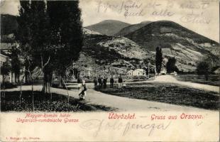 1907 Orsova, Magar-román határ / Hungarian-Romanian border