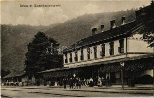 1913 Garamberzence, Hronská Breznica; vasútállomás / Bahnhof / railway station