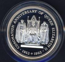 St.Helena & Ascension 1993. 2Ł Ag "Erzsébet-40. koronázási évforduló" T:PP Csak 10.000...