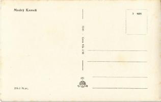 Kékkő, Blauenstein, Modry Kamen; vár, utca / castle, street