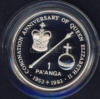 Tonga 1993. 1P Ag "Erzsébet-40. koronázási évforduló" T:PP Csak 10.000db!
