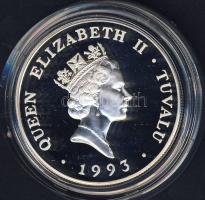 Tuvalu 1993. 20$ Ag "Erzsébet-40. koronázási évforduló" T:PP Csak 10.000db!