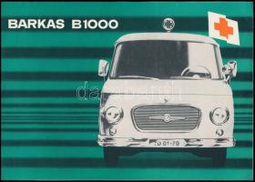 1965 Német nyelvű fényképes-rajzos katalógus a Barkas B1000 típusú mentőautóról, amely Magyarországon is volt, szép állapotban, 4p