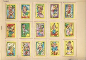 713 db kínai és tajvani gyufacímke szépen feldolgozva