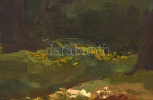 Prohászka jelzéssel: Erdő részlet. Olaj, vászon, keretben,  60×50 cm