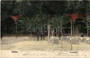 1907 Palics, Palic (Szabadka, Subotica); vendéglő. Menczel Mihály kiadása / restaurant