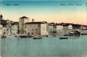 Rab, Arbe; Strand / Obala / riva / beach, Hotel Bellevue