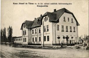 1913 Kisújszállás, Kunz József és Társa cs. és kir. udvari szállítók fehérneműgyára