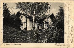 1911 Kőszeg, Szabó hegy, villa. Kiadja Róth Jenő