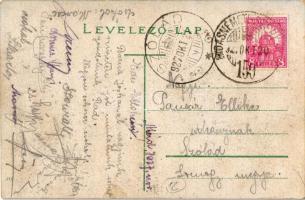 Mád, Római katolikus plébánia + 1927 Hidasnémeti-Szerencs 150. vasút pecsét