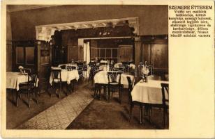1929 Miskolc, Szemere étterem, belső